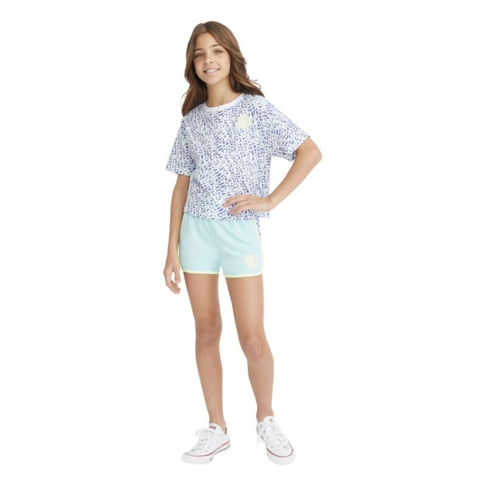 Converse Converse X Clements Twins Big Girls Leopard Boxy T-Shirt